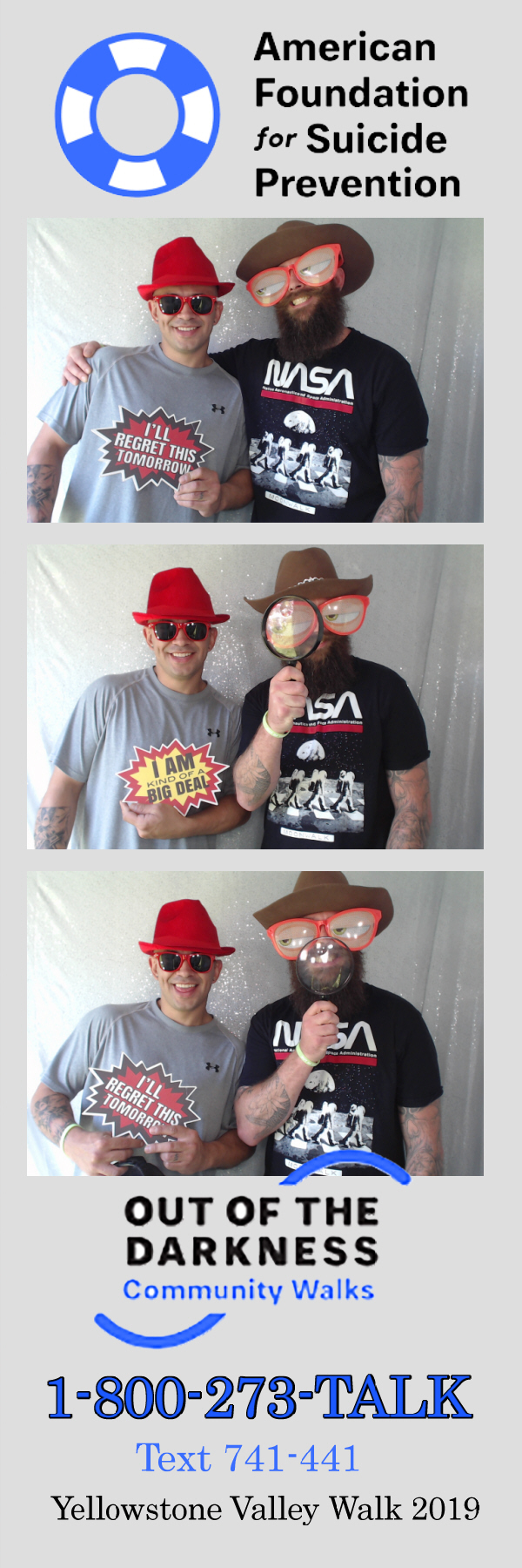 Out of the Darkness Walk 2019 | View more photos from the event at gallery.photoboothbillings.com/u/PhotoBoothBillings/Out-of-the-Darkness-Walk-2019